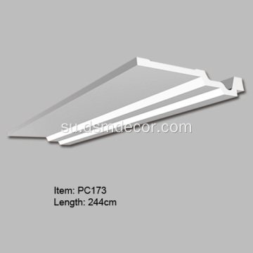 Polyurethane Modern Mahkota Molding Lampu Box